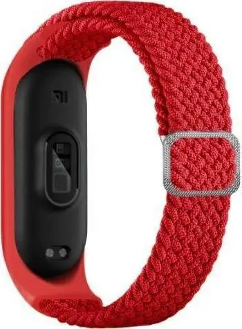 Rrip dore Beline Textile për Xiaomi Mi Band 5 6, tekstil, i kuq