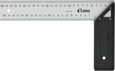 Gonji matës Luna Tools Luna Square, 250 mm, plastika ABS, çelik inox - 1