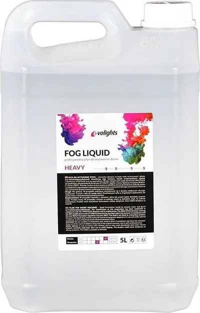 Lëng tymi Evolights Fluid Dense Heavy, për makinë tymi, 5L, transparent - 1