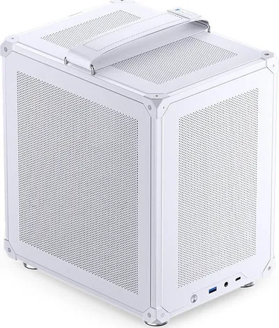 Kutia kompjuterike Jonsbo C6, ITX, USB-C, e bardhë - 1