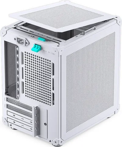 Kutia kompjuterike Jonsbo C6, ITX, USB-C, e bardhë - 3