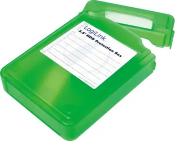 Kutia mbrojtëse LogiLink për hard disk 3.5", plastike, e gjelbër