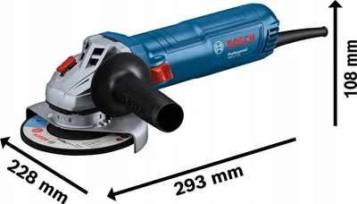Makinë këndore Bosch GWS 12-125 Professional, 125 mm, 1200W, blu - 2