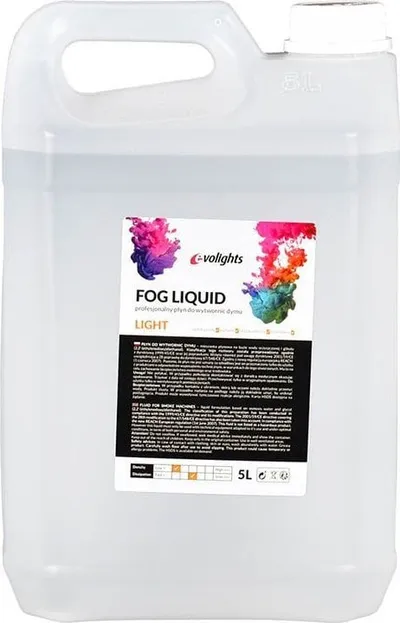 Lëng tymi Evolights Light, për makinë tymi, 5L, transparent - 1