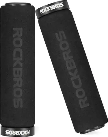 Doreza biçiklete Rockbros BT1001BKBK, shkumë plastike, kapje antirrëshqitëse, të zeza