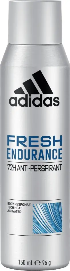 Sprej antiperspirant Adidas Fresh Endurance për meshkuj, 150 ml