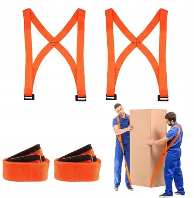 Set rripash për lëvizjen e mobiljeve, 2 copë, rregullueshëm, portokalli - 1