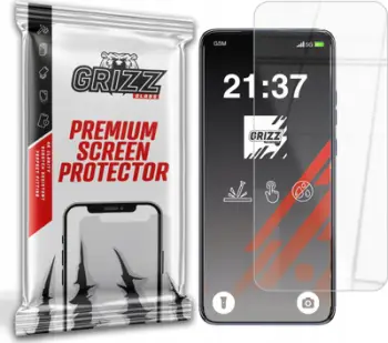 Xham mbrojtës hibrid Grizz HybridGlass 9H për Motorola Edge 50 Neo, transparent