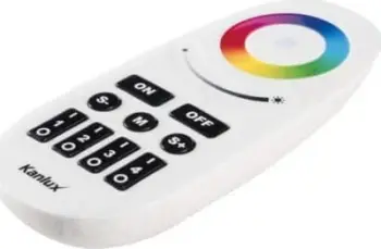 Telekomandë Kanlux REMOTE RGBW 22146, për kontroll LED RGBW, 2.4 GHz, e bardhë