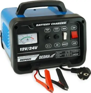 Karikues baterie Dedra Rectifier, 12/24V, 25-180Ah, i kuq
