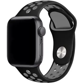 Rrip dore Eternico Sporty për Apple Watch, 42mm 44mm 45mm, Vibrant Green dhe i zi