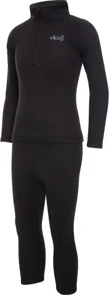 Set mbathjesh për fëmijë Viking Arctis, Polartec fleece, termik, gri
