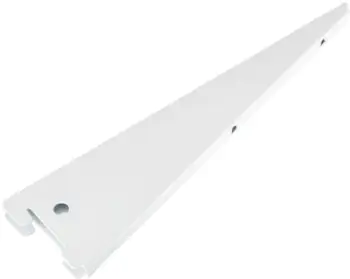 Konsola U për rafte, 270mm, set 10 copë, e bardhë