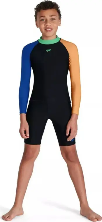 Set rrobash banje për fëmijë, rashguard me mëngë të gjata, jammers noti, shumëngjyrësh