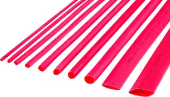 Tub tkurrës Cabletech Heat Shrink, 2mm x 1m, set 10 copë, i kuq