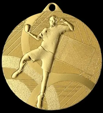 Medalje hendbolli Victoria Sport Gold Medal, çelik, ngjyrë ari
