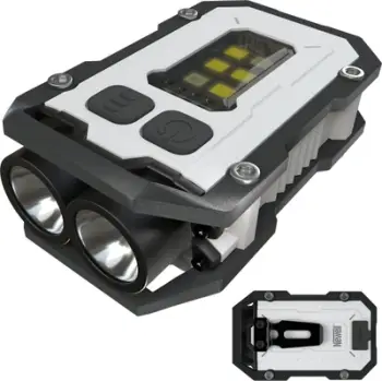 Elektrike multifunksionale Strong Mini, 800 lumen, USB C, e bardhë