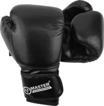 Dorëza boksi Master MASTER, 12 Oz, lëkurë sintetike PU, të zeza