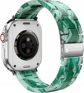 Rrip dore Forcell F Design FA04 Resin Marble, për Apple Watch 38 40 41, rezinë plastike, çelik inox