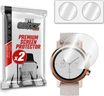Xham mbrojtës hibrid GrizzGlass për Motorola Moto Watch 150, 2 copë, transparent