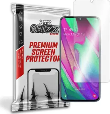 Xham mbrojtës hibrid GrizzGlass për Samsung Galaxy A40, transparencë e lartë
