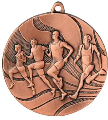 Medalje vrapimi çelik, 50mm, ngjyrë kafe