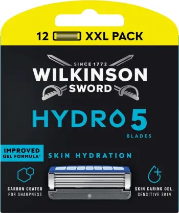 Cartridge për brisk rroje Wilkinson Hydro 5 Skin XXL Hydration për burra 12 copë