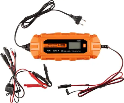 Karikues baterie Neo Tools Automatic Charger 10A, 160W, 6V 12V, i zi - 1