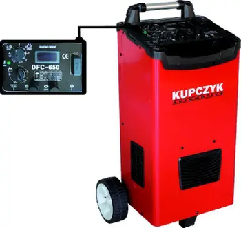 Karikues baterie me start KUPCZYK DFC-650T, 12V 24V, ampermetër digjital