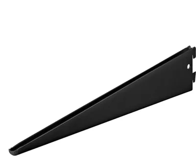 Konsolë murale Dolle double hole, 2 rreshta, 47 cm, metal i zi - 1
