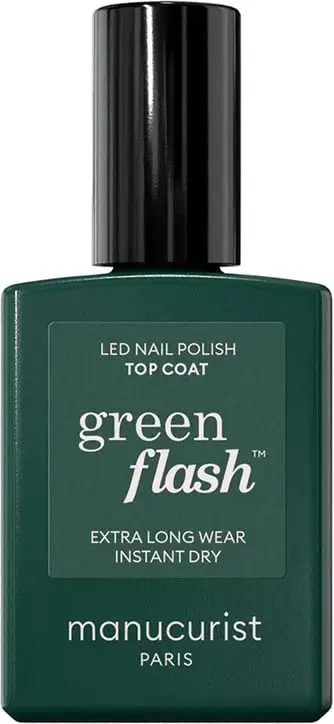 Llak për thonj Top Coat Manucurist Green Flash Surface Lacquer për femra 15ml