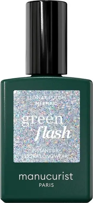 Llak për thonj për femra Manucurist Green Flash Mermaid, 15ml