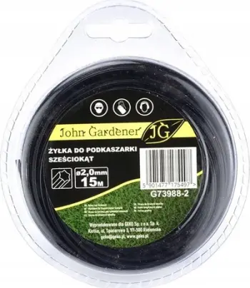 Lajthinë trimeri JG Hexagon, 2.0mm, 15m, portokalli