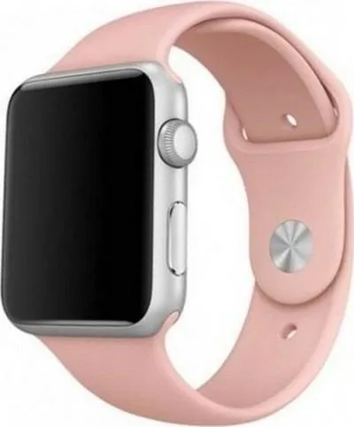 Rrip dore Mercury për Apple Watch 38/40/41 mm, silikon, rozë - 1