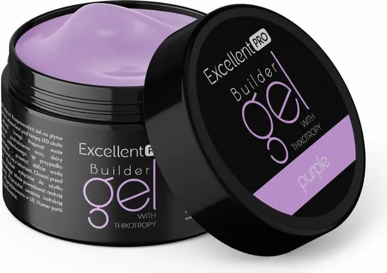 Gel ndërtues për femra Excellent PRO With Thixotropy Purple 15g - 1