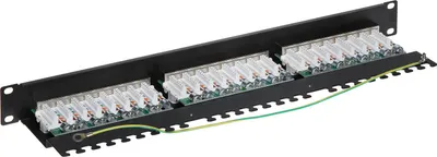 Patch panel Delta PP-24 RJ45, 24 porta, Cat 5e FTP, 1U, i zi - 3