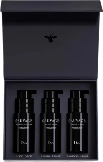 Set për kujdesin e lëkurës Dior Sauvage Skincare Ritual për meshkuj 3x30ml