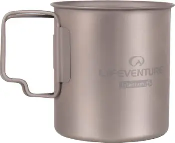 Gotë kampingu Titanium Camping, titan, 400 ml, argjendi