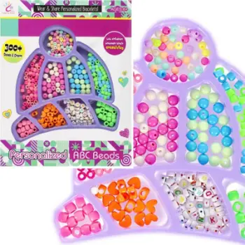 Set rruaza për varëse dhe byzylykë Mega Creative 531423, 300 copë, shumengjyrëshe