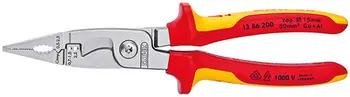 Dana elektrike Knipex 6-në-1, 200 mm, 1000V, VDE, të kuqe