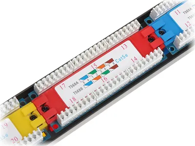 Patch panel Delta PP-24/RJ-KAT, 24x RJ-45, Cat 5e, i zi - 1