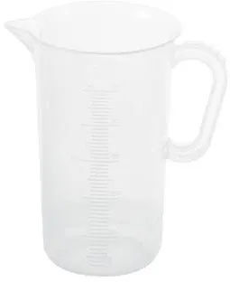 Gotë matëse plastike 1L, polipropilen, transparente - 1