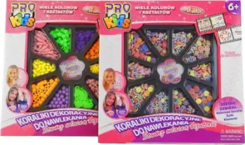 Set rruazash Pro Kids Beads For Stringing, shumëngjyrëshe, për fëmijë 6+