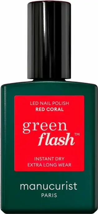 Llak për thonj Manucurist Green Flash Red Coral për femra 15ml
