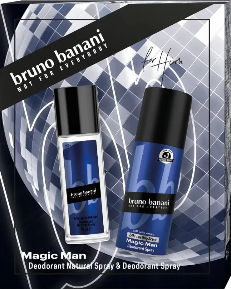 Set deodorantësh Bruno Banani Magic Man për meshkuj 75ml + 150ml - 1