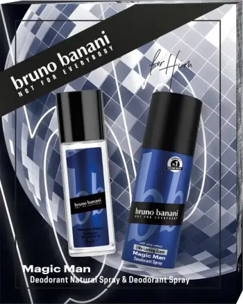 Set deodorantësh Bruno Banani Magic Man për meshkuj 75ml + 150ml