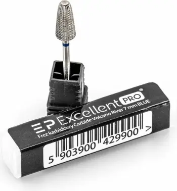 Vegël për manikyr/pedikyr Excellent PRO Carbide Crazy Volcano River End Mill 7mm për femra blu, 1 copë
