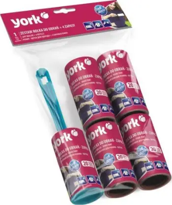 Set rul pastrimi rrobash York, me 4 rimbushje, për qime dhe pluhur