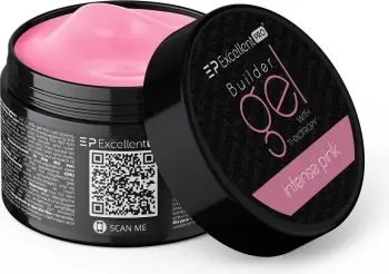 Xhel ndërtues për thonj Excellent PRO With Thixotropy Intense Pink për femra, 50g, rozë intensive