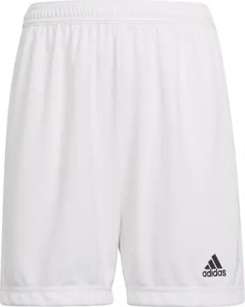 Pantallona të shkurtra futbolli Adidas Entrada 22 Jr, për fëmijë, të bardha